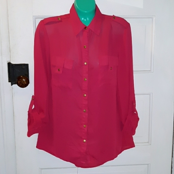 New Directions medium button up blouse - Picture 1 of 3